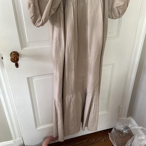 Hunter Bell extra small linen Palmer dress - Picture 4 of 7
